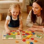Farben und Formen Puzzle – Montessori Mosaikspiel für Kinder