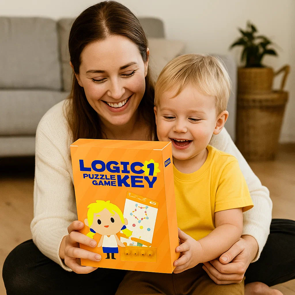Rätselspiel für Kinder mit Logikschlüsseln