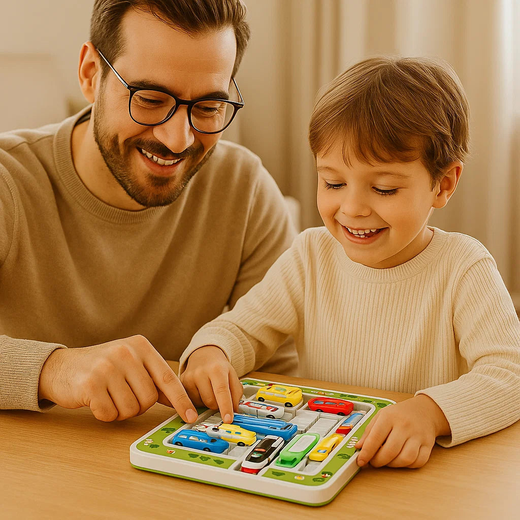 Parkplatz Rätselspiel für Kinder - Logisches Denkspielzeug