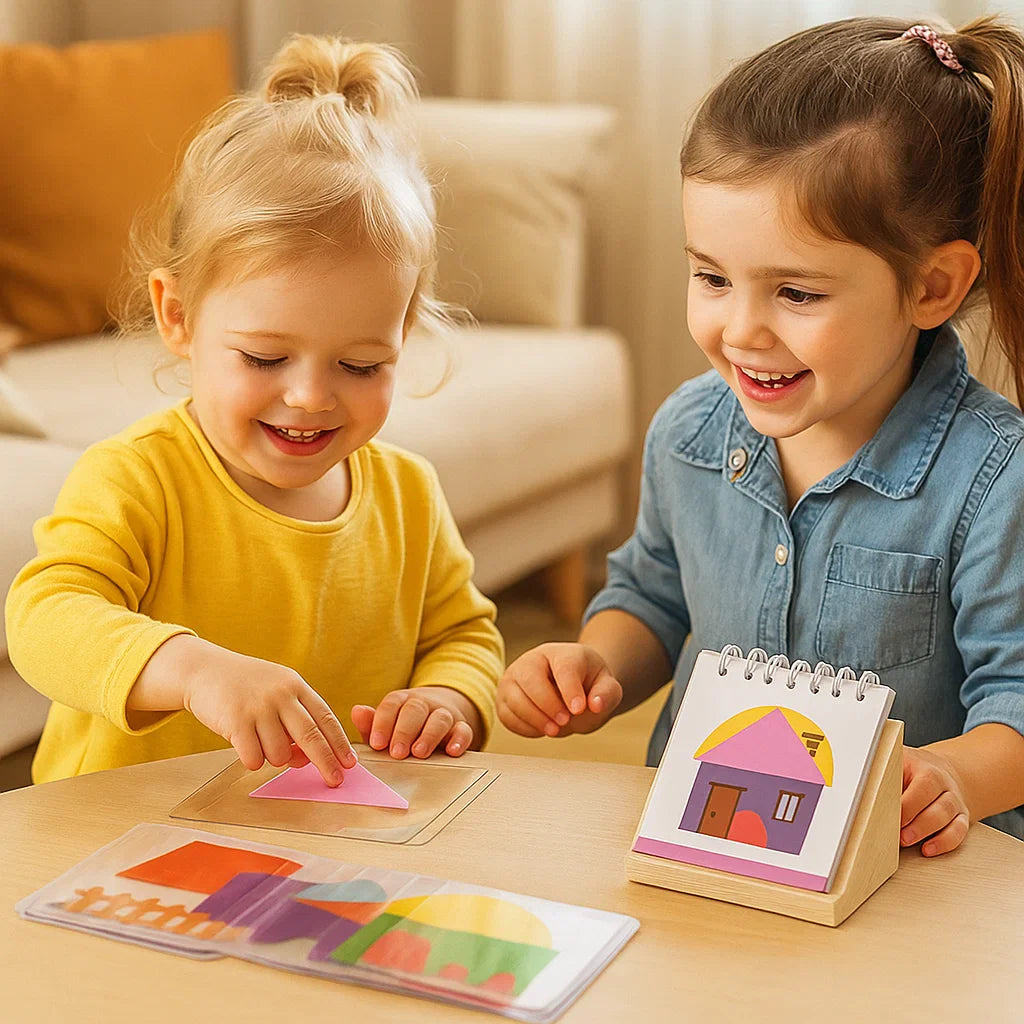 Puzzle-Spiel mit geometrischen Farben und Formen - Stärkt logisches Denken