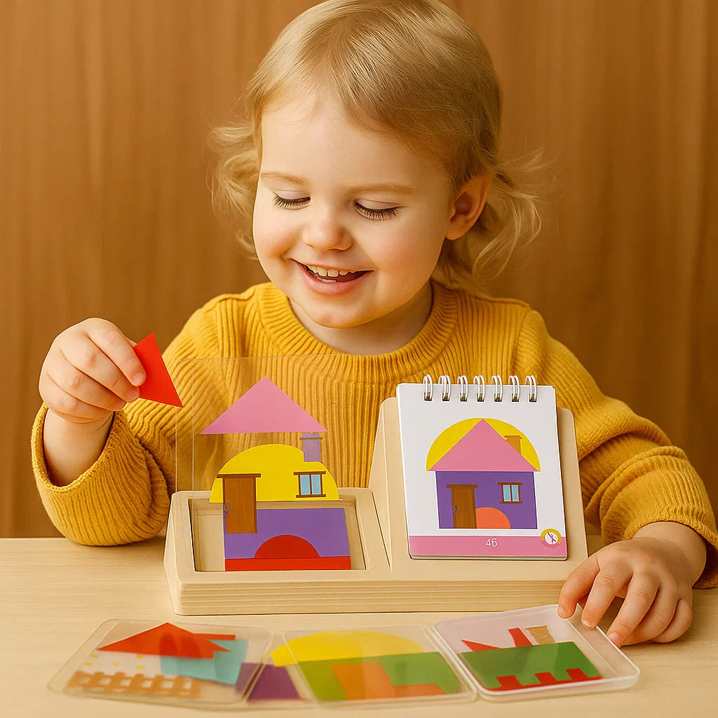 Puzzle-Spiel mit geometrischen Farben und Formen - Stärkt logisches Denken