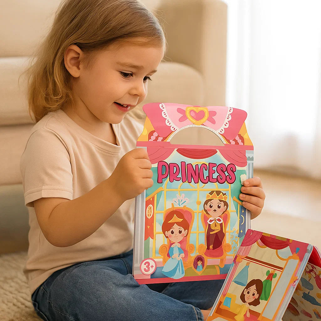 Wiederverwendbare Stickerbücher im Montessori-Stil mit Themenvielfalt
