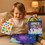 Wiederverwendbare Stickerbücher im Montessori-Stil mit Themenvielfalt