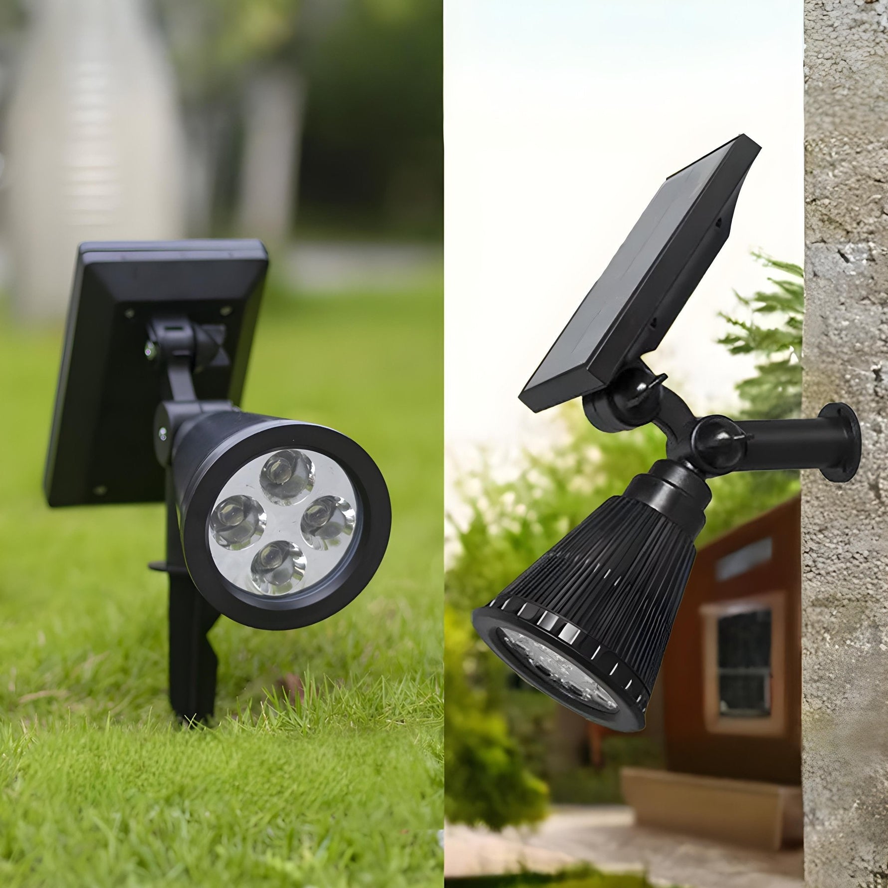 Ecolux - Nachhaltiger Solar-Gartenstrahler mit Bewegungsmelder