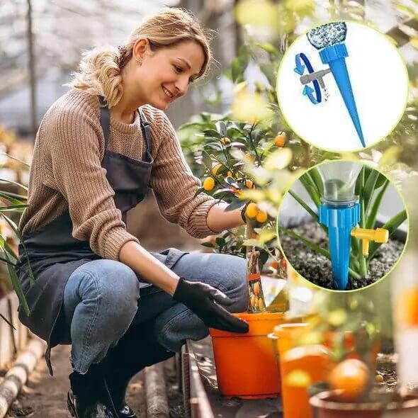 Bewässerungsstäbe mit Verstellbarem Ventil – 6er Set