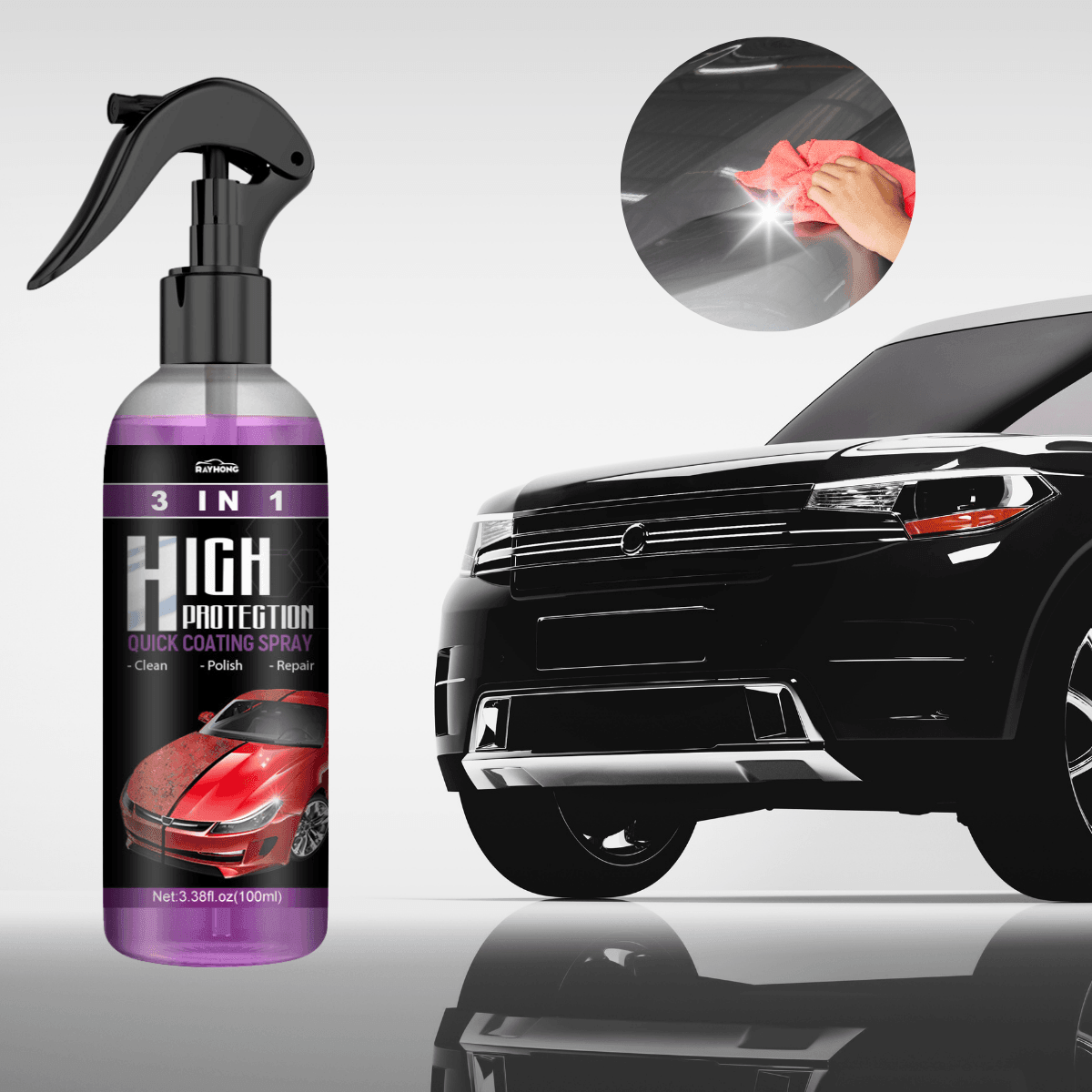 AutoGlanz - 3-in-1 Nano Coating Spray | Buy One Get Two Free