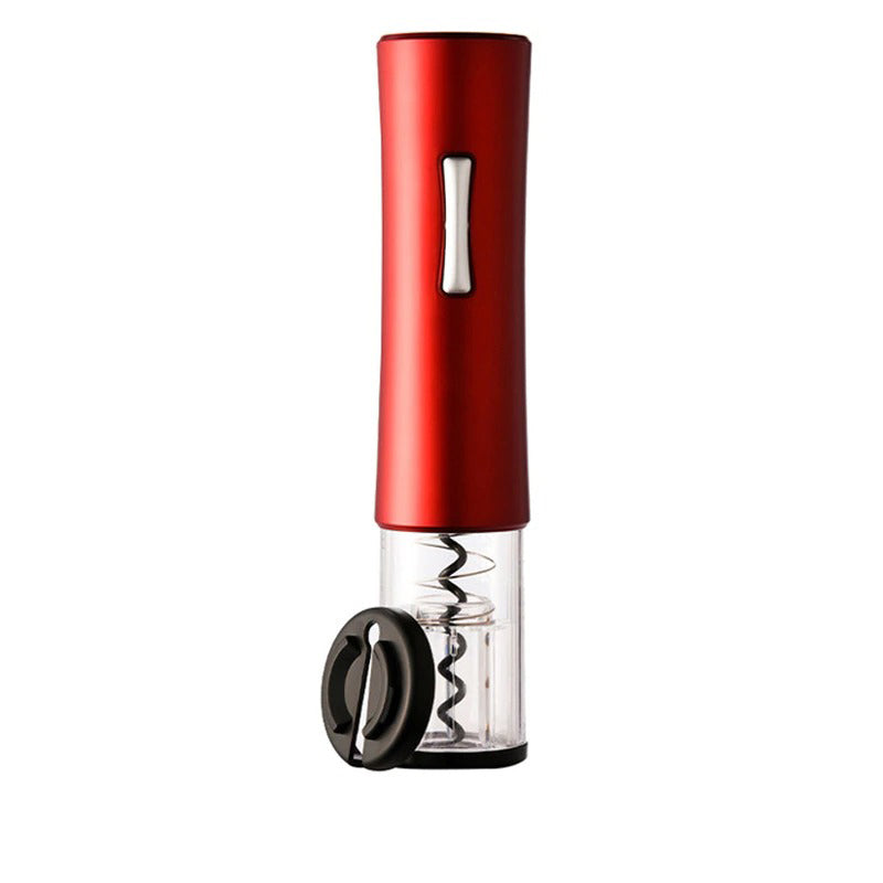 Elektrischer Flaschenöffner mit Folienabschneider für Wein in Schwarz oder Rot