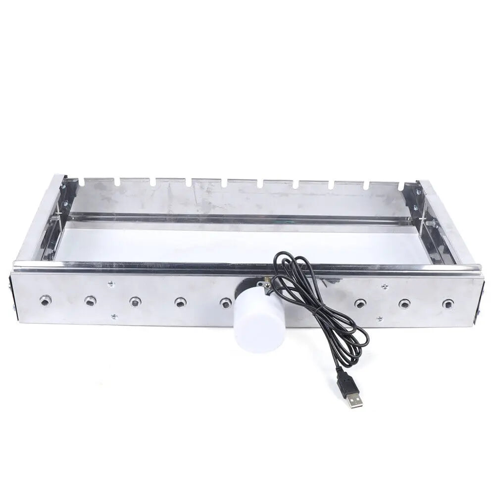 Edelstahl Grillspieß-Set mit automatischer Rotationsfunktion