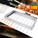 Edelstahl Grillspieß-Set mit automatischer Rotationsfunktion
