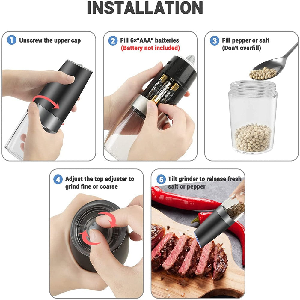 Intelligente Gewürzmühle mit LED-Beleuchtung | SpiceMaster