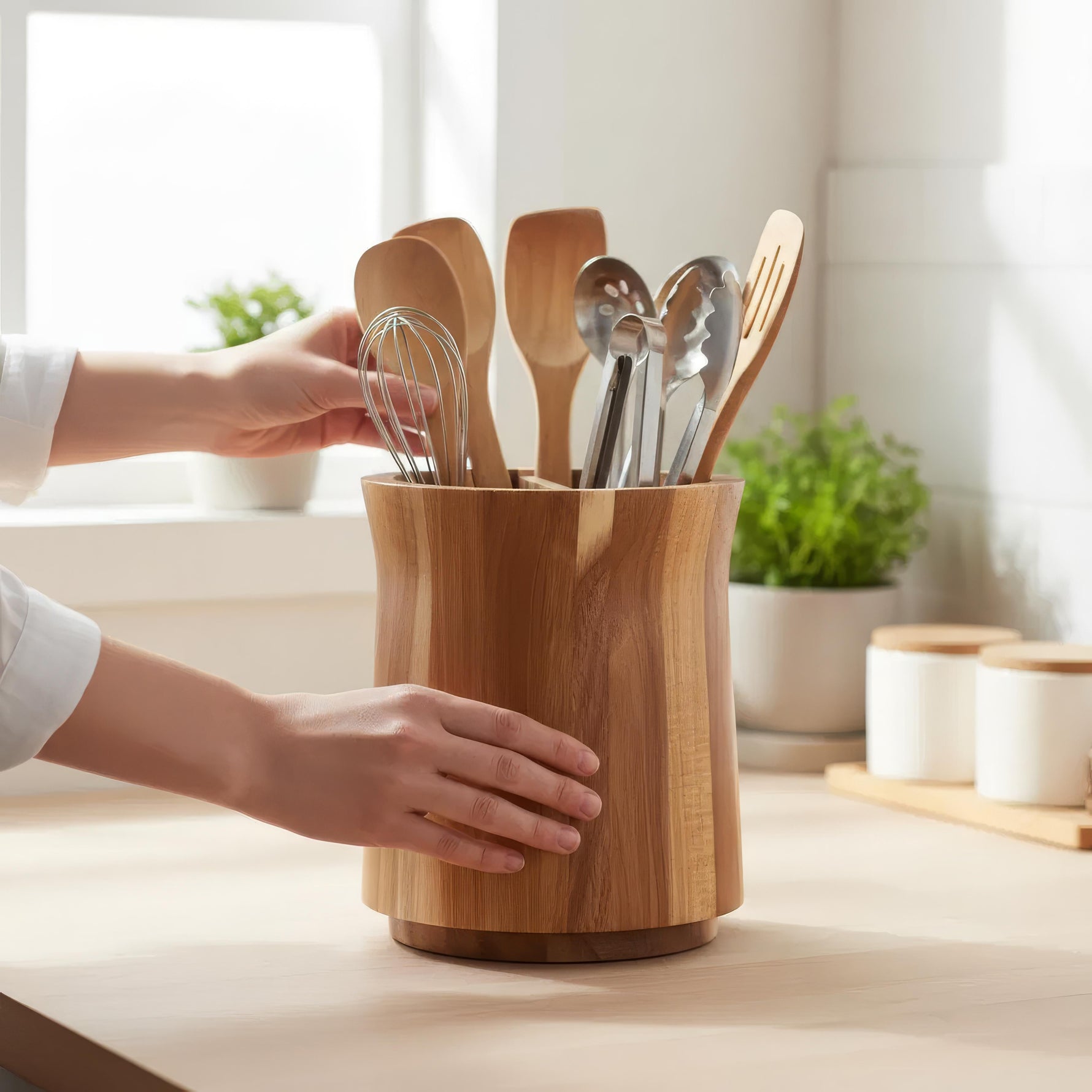 Küchenheld – 360° drehbarer Utensilienorganizer