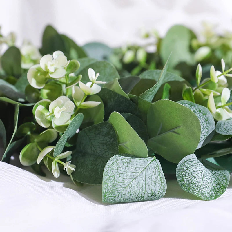 Eucalyptus Bliss | Handmade Eucalyptus Wreath with Flowers | Perfect Decoration for Any Occasion