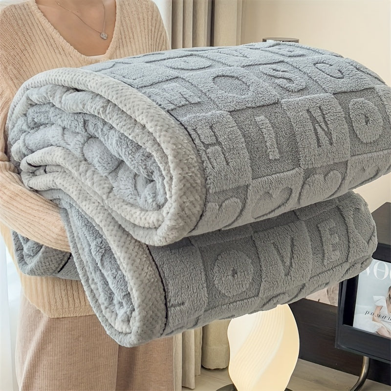 Wohlfühl-Decke aus weichem Fleece mit umkehrbarem Design – Elegant und vielseitig