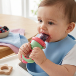 Fruchtsauger für Babys – Silikon Beißring mit Druckfunktion