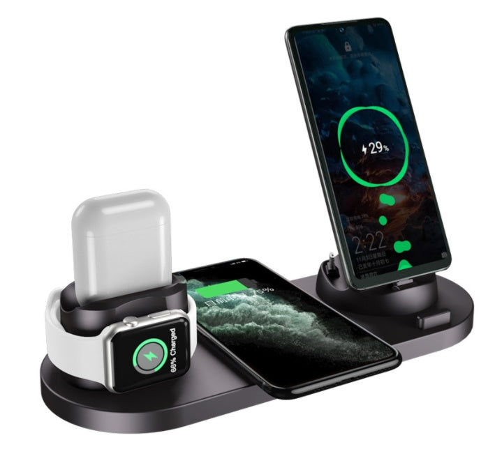 Multifunktionales 6-in-1 Ladegerät für iPhone und Smartwatch
