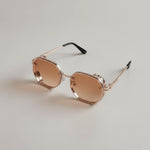 Elegant sunglasses with a robust metal frame and UV protection
