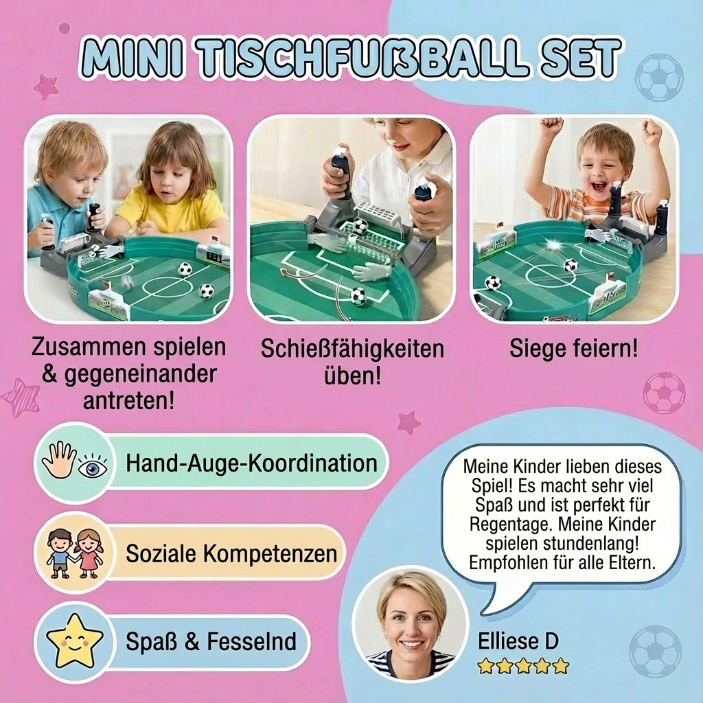 Komplettes Mini Tischfußballspiel Set