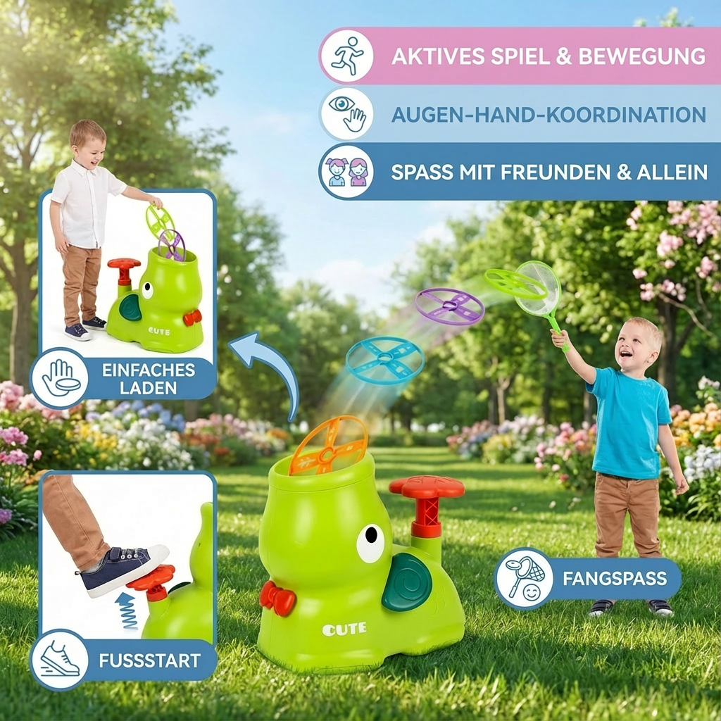 Kescher Spielzeug für Frisbee-Wurfspiel
