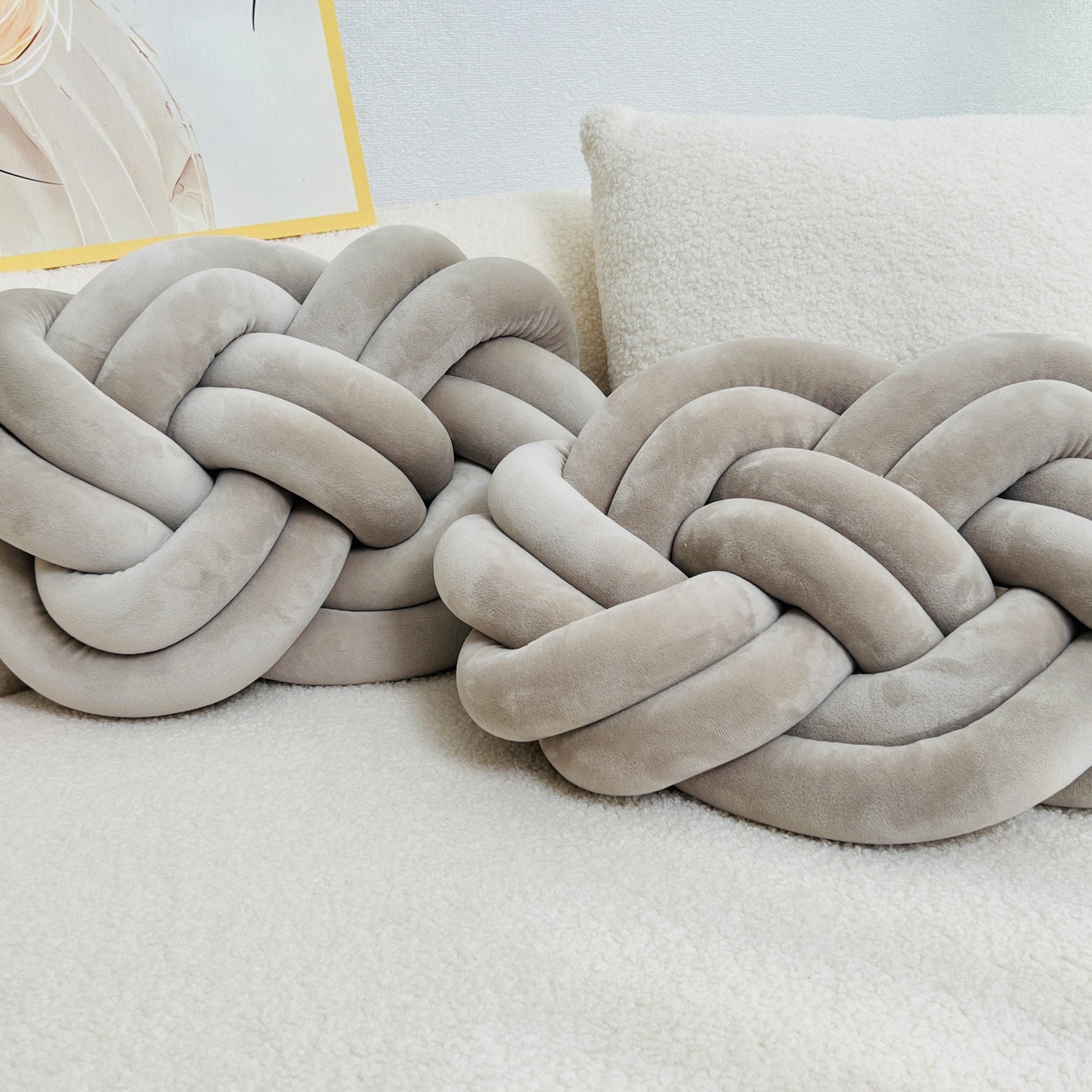 Gemütliche Runde Kissen mit Knopfdetails – 2er Set für Ihr Zuhause