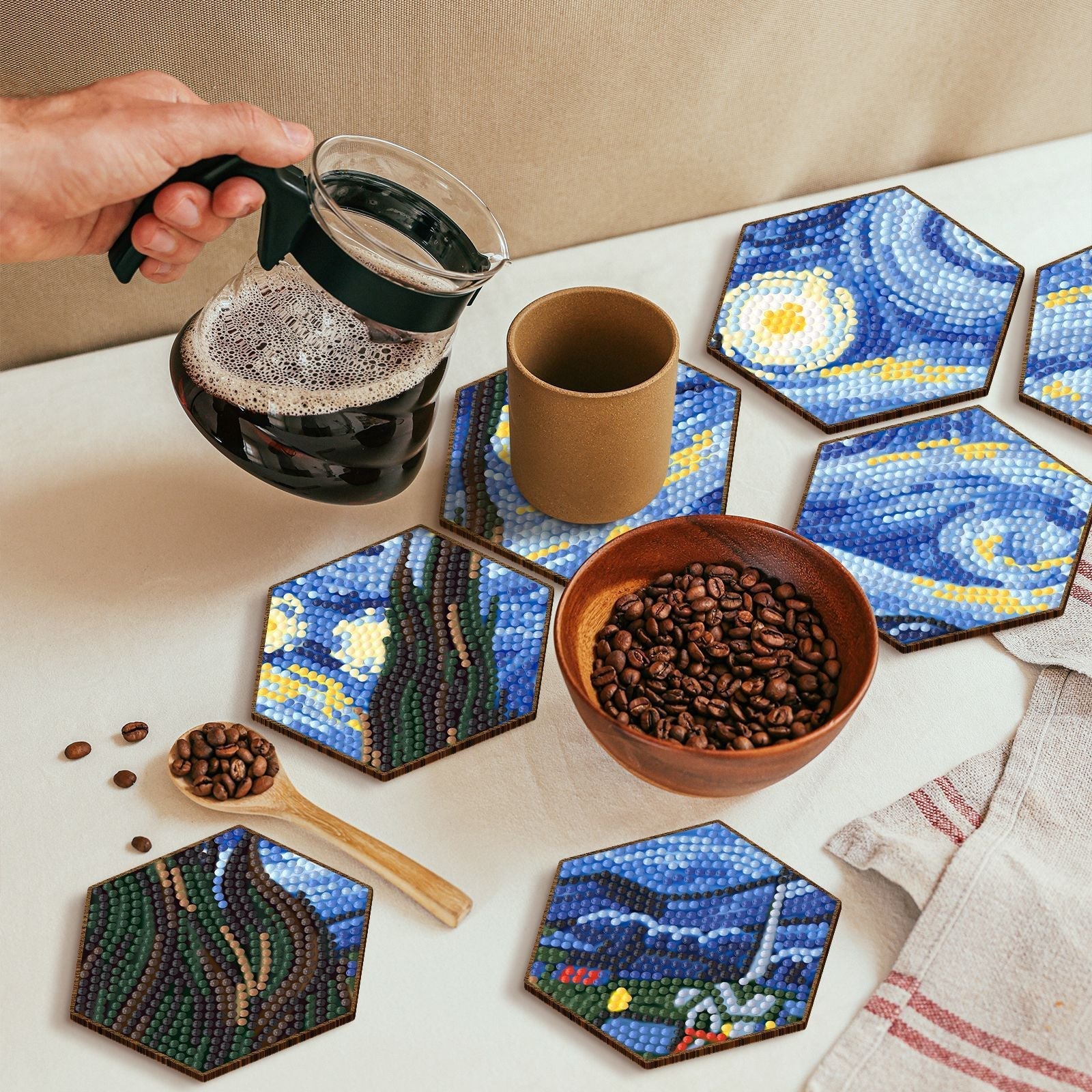 Creative Honeycomb Coasters – Add Style to Your Table