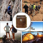 Leder- und Canvas-Bushcraft-Tasche