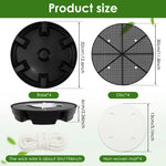 Self-Watering Plant Coasters with 2.8 L Water Reservoir | 4-Pack