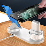 Multifunktionales 6-in-1 Ladegerät für iPhone und Smartwatch