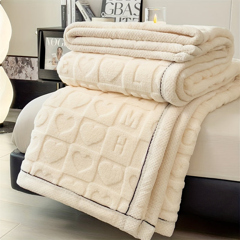 Wohlfühl-Decke aus weichem Fleece mit umkehrbarem Design – Elegant und vielseitig
