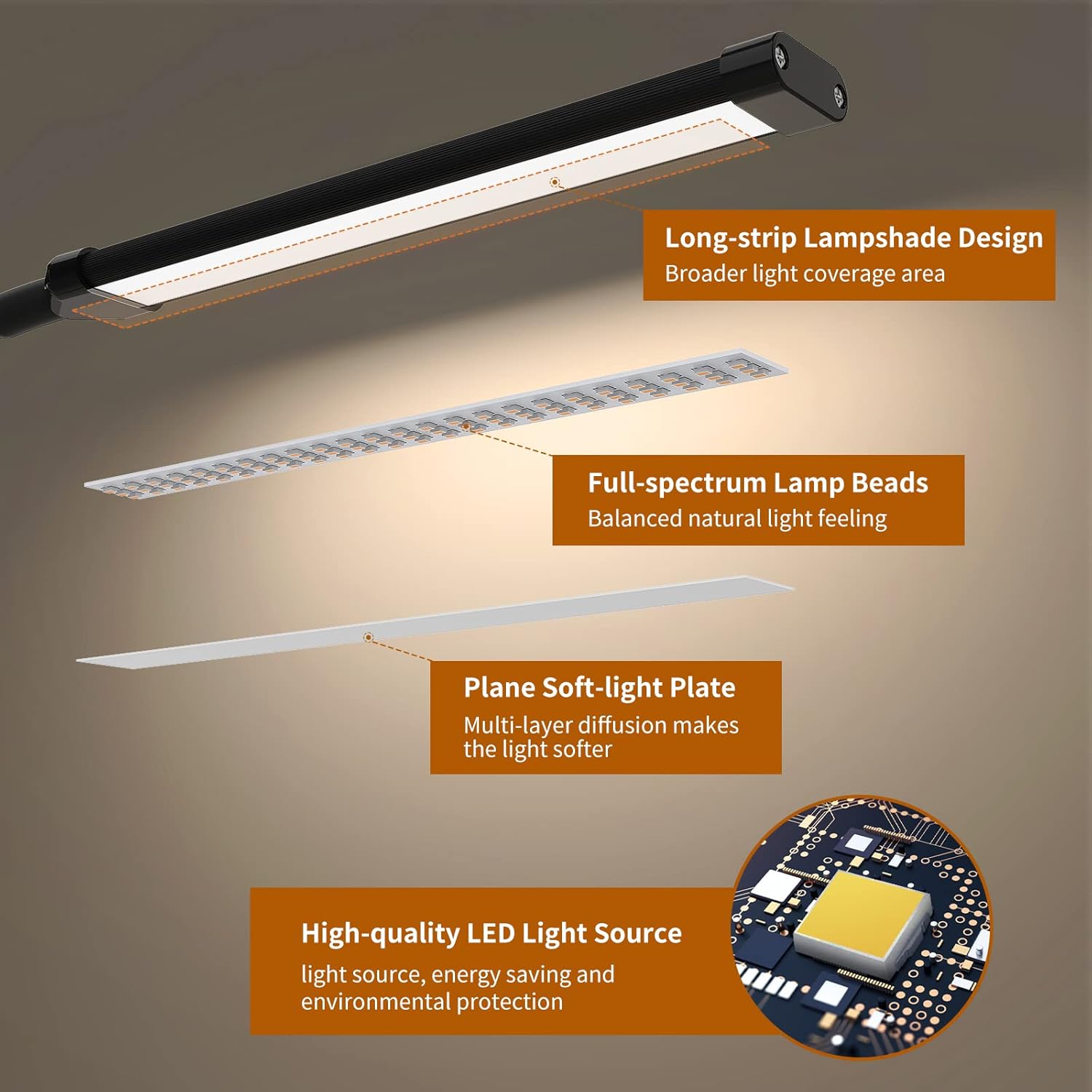 LumiFlex - Adjustable Desk Lamp for Eye-Friendly Work