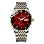 Stilvolle Herrenarmbanduhr mit automatischem Kalender und Luminiszenz