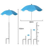 Plant Protection Screen | Adjustable UV Cover with Ground Spike | Weatherproof Shade Solution | Ø 60 cm