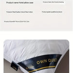 Deluxe Sleep Comfort - Set of 2 Hypoallergenic 3D Pillows for Optimal Neck Support