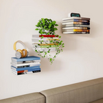 Schwebendes Regal aus Edelstahl – elegante Wandmontage