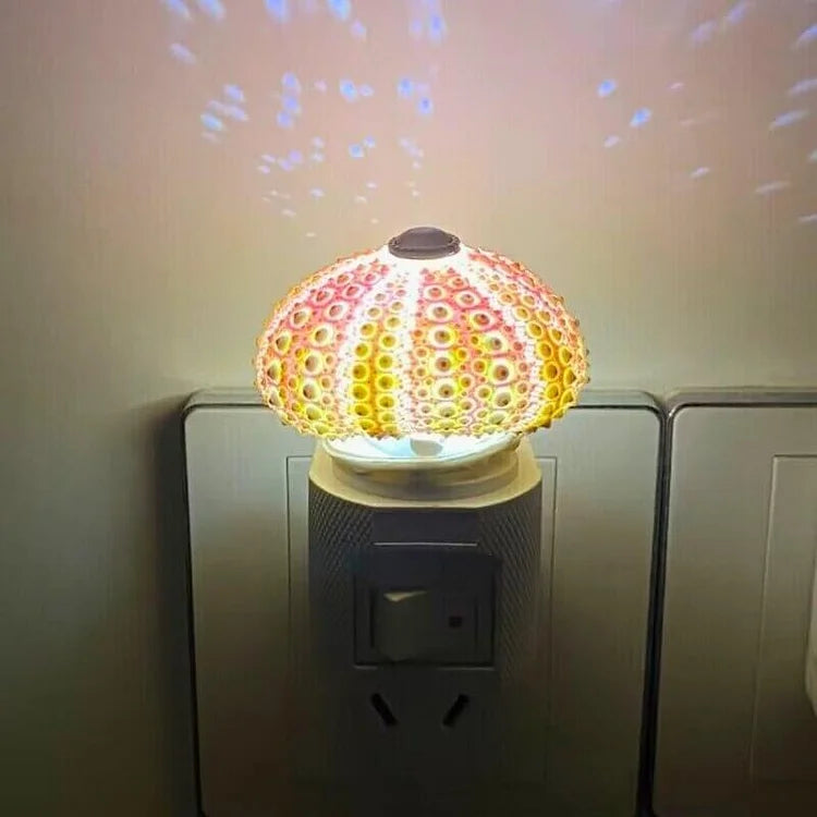 Elegante Nachttischlampe im Seeigel-Design