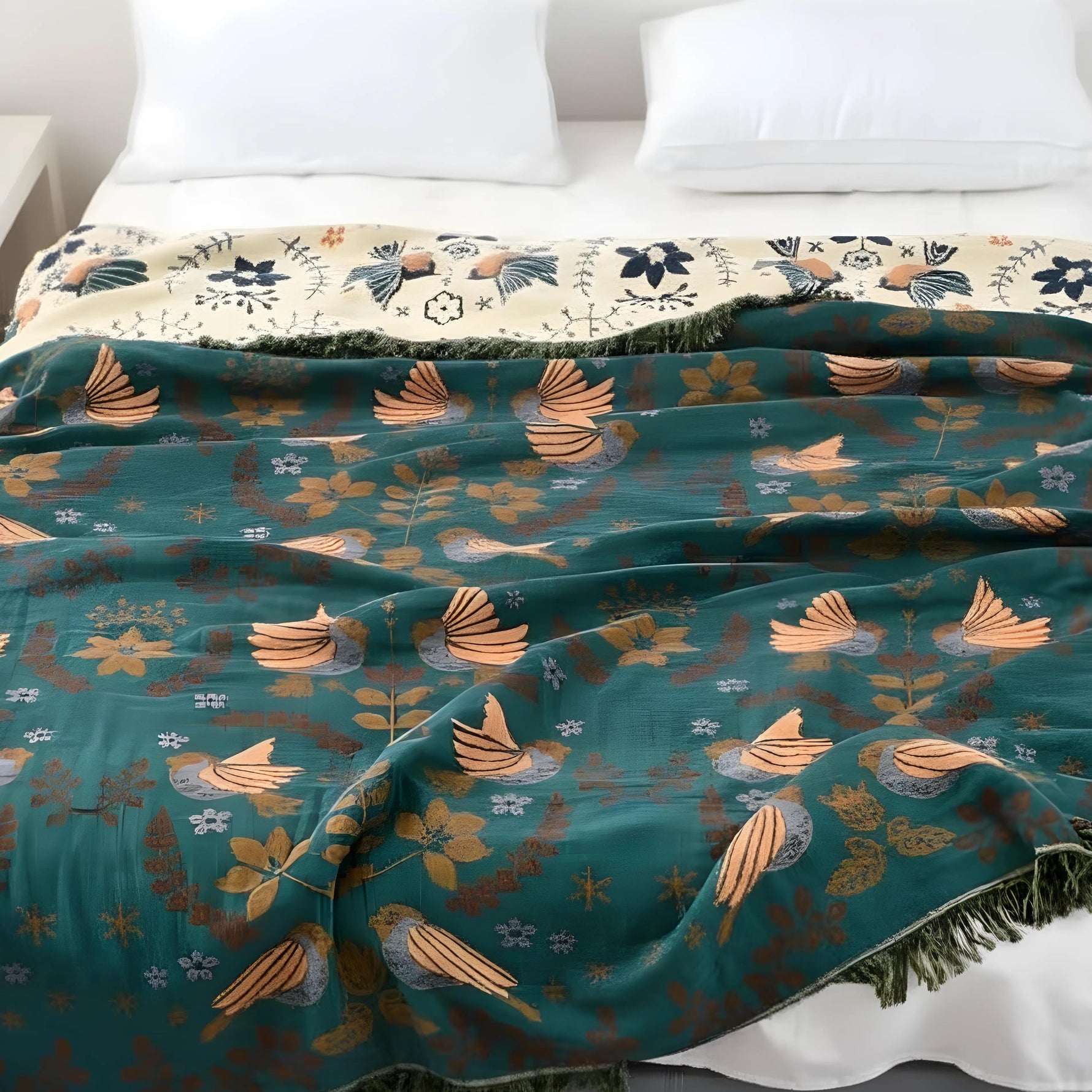Scandinavian Reversible Blanket for Stylish Coziness