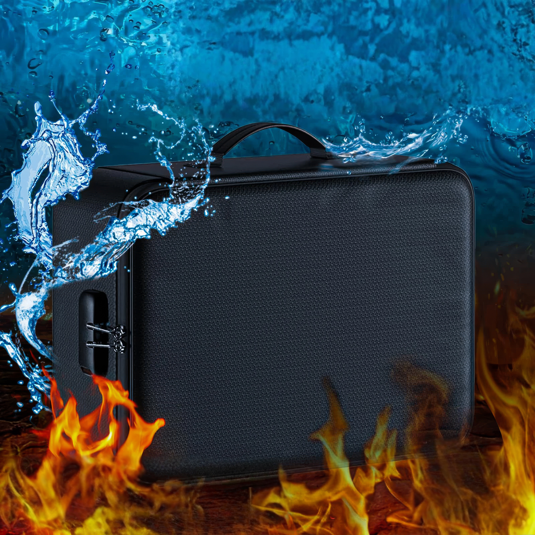 Sichere Dokumententasche – Feuer- und Wasserschutz für A4-Unterlagen