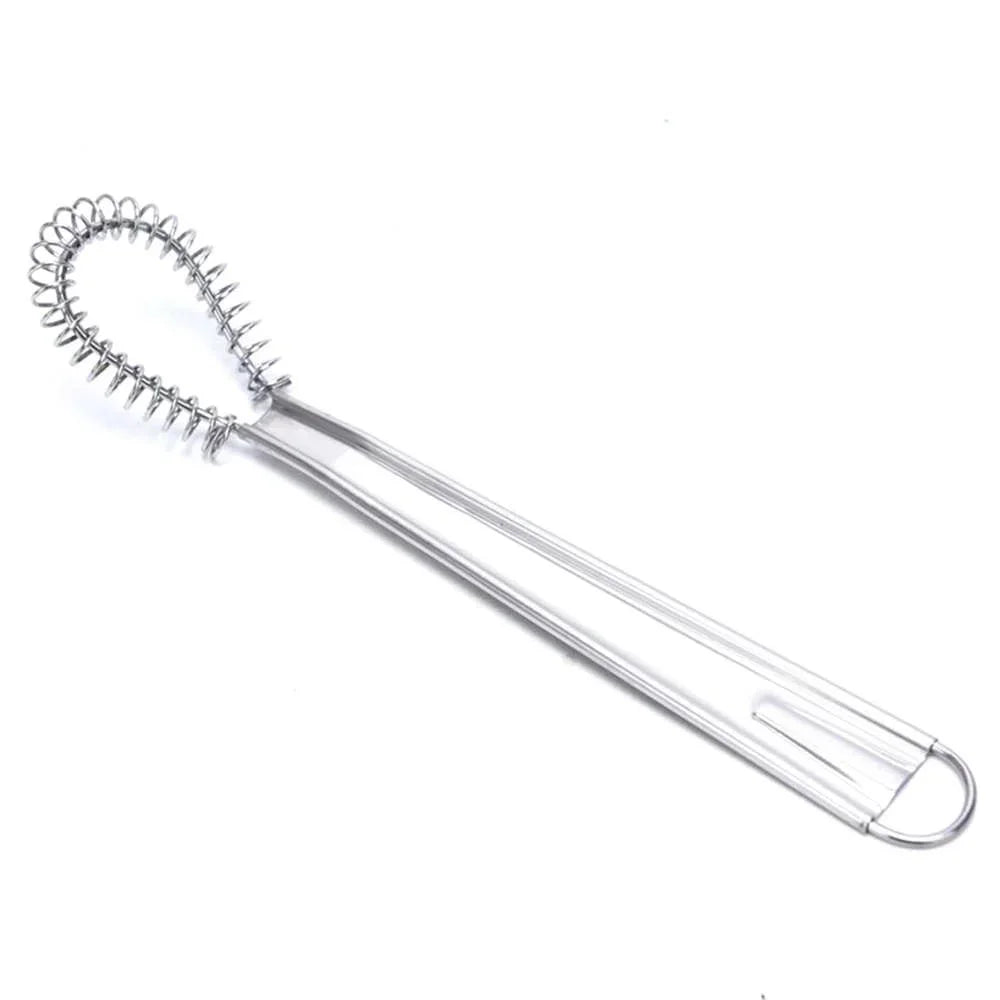 Küchenzauber Edelstahl Mini-Mixer | Handbetriebener Rührbesen