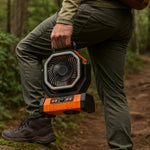 Air Freshener – Portable Pedestal Fan with LED for Outdoor Adventures