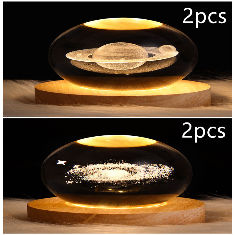 3D Kristalllicht mit LED für eine entspannte Atmosphäre