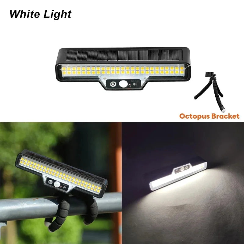 Solar LED Motion Sensor with Flexible Arm | IP44 Waterproof | Ideal for Garden & Camping