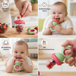 Fruchtsauger für Babys – Silikon Beißring mit Druckfunktion