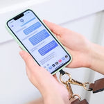 Stylish carrying strap for smartphones and cards