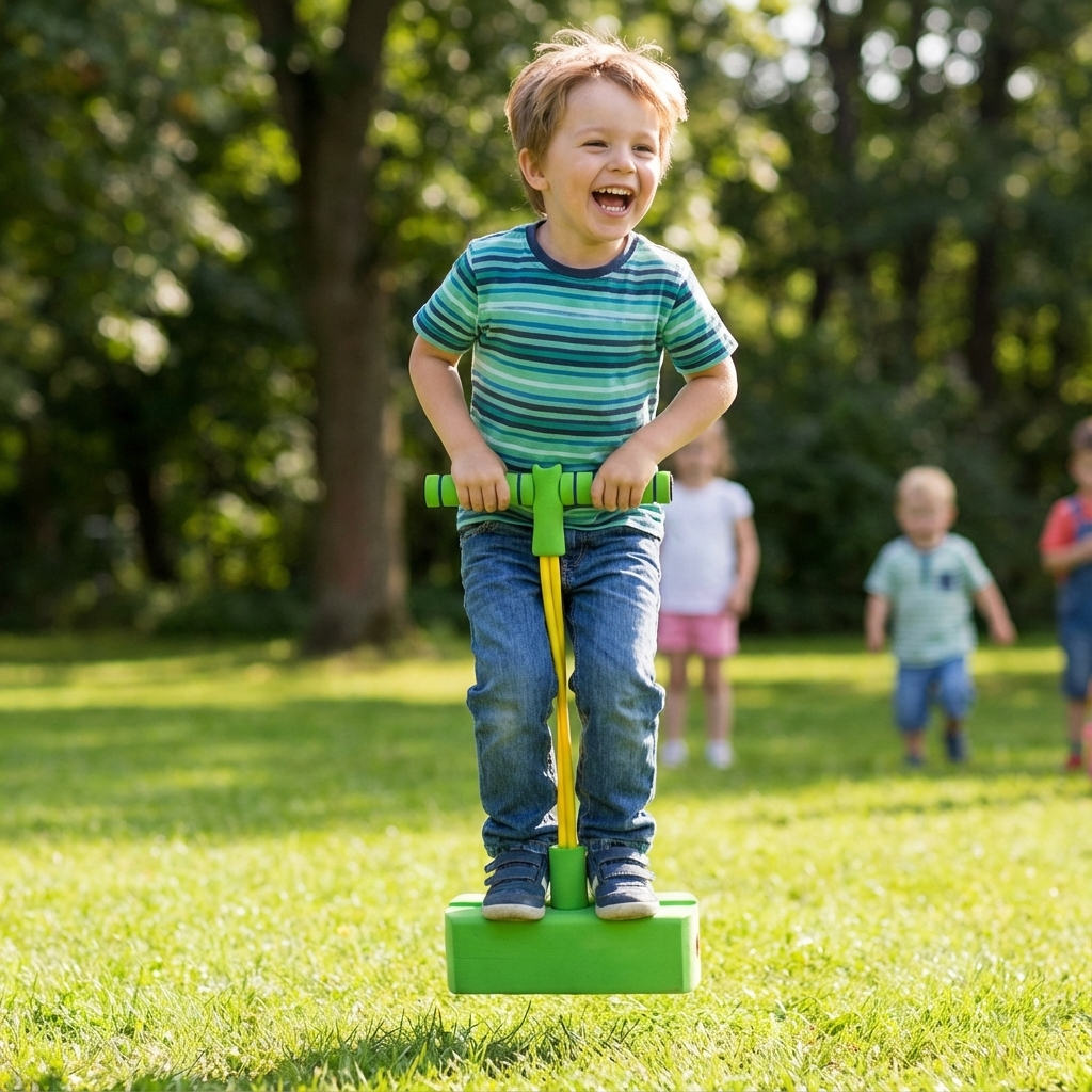 Schaumstoff-Hüpfspielzeug für Kinder – Pogo-Hopper für drinnen und draußen