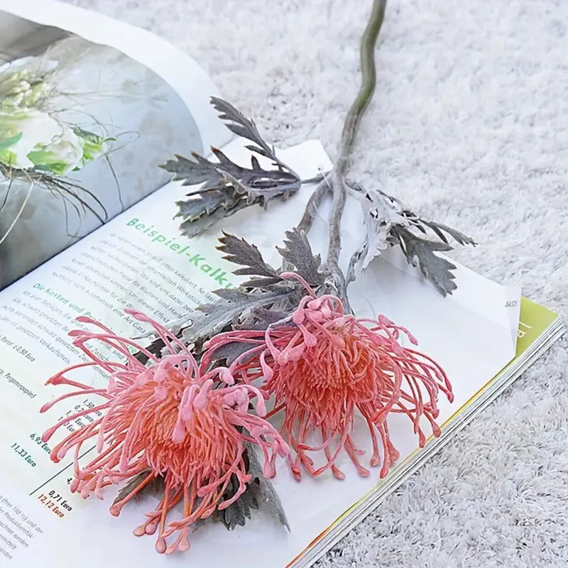 Elegant Art Chrysanthemum 38 cm | Realistic 10 cm Bloom