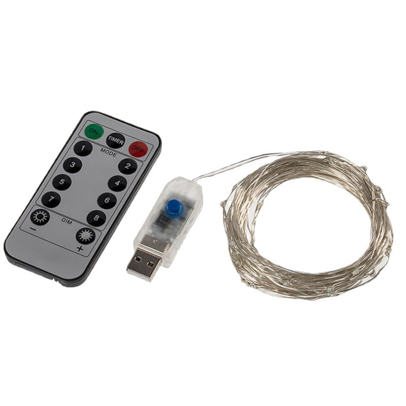 Dekorative Kupferdraht Lichterkette mit USB-Anschluss