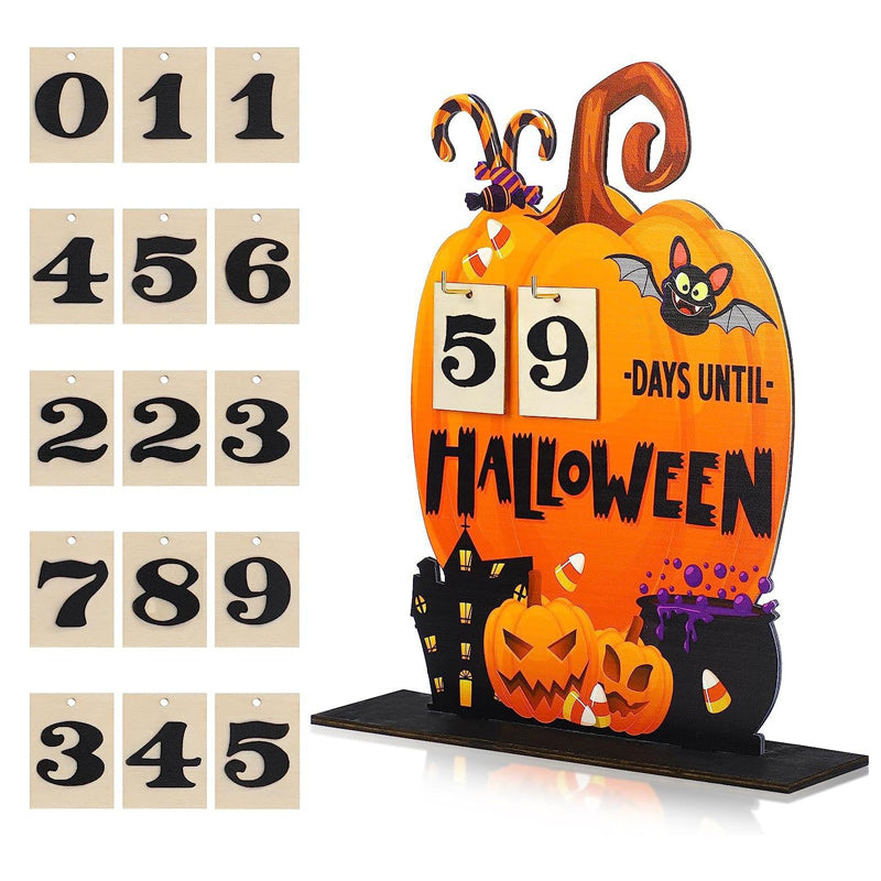 Hölzerner Adventskalender für Halloween