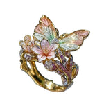 Ring mit Schmetterlingsblüte