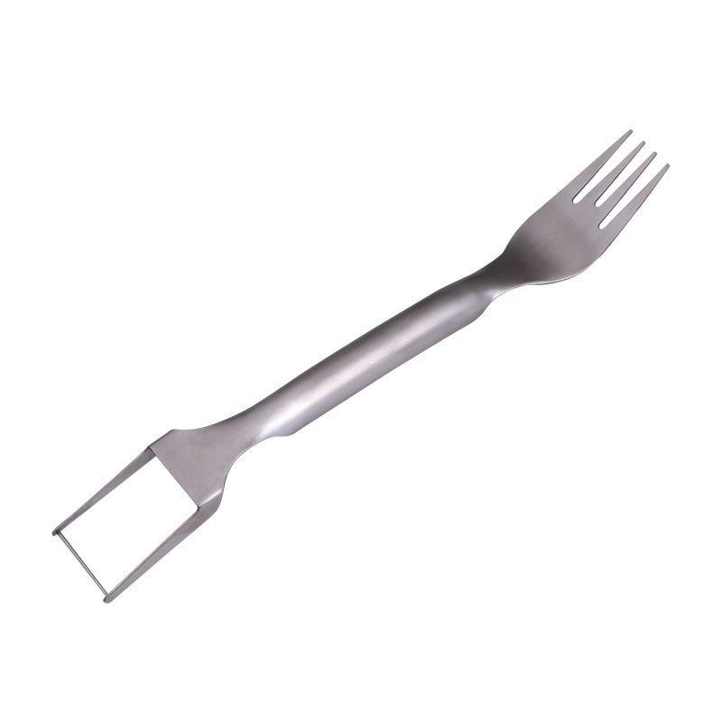 Vielseitiger Melonenschneider mit Gabel | FruchtGenuss
