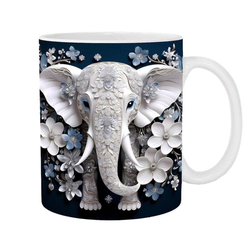 Einzigartige 3D Elefanten Kaffeetasse für Tierliebhaber