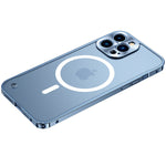 Stilvolles Magnetisches Handyhülle für iPhone mit Metallrahmen